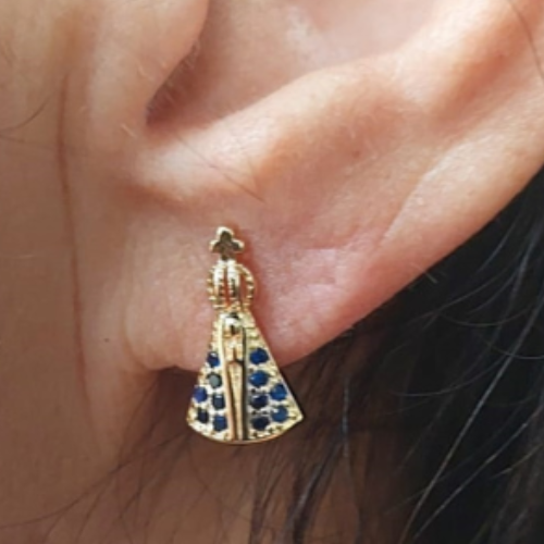 Brinco Dourado Nossa Sra. Aparecida