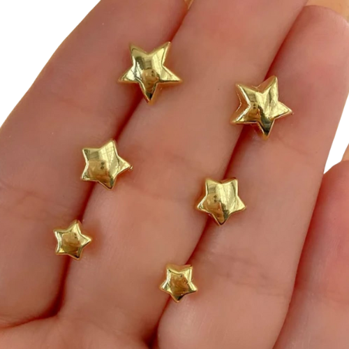 Brinco Dourado Trio Estrelinhas