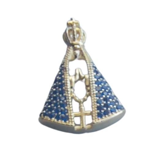 Gargantilha Fio Nylon Com Pingente Nossa Sra Aparecida