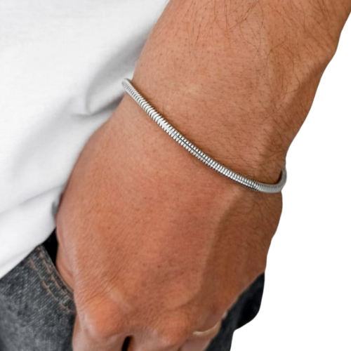 Pulseira Aço Inox Rabo de Rato 2,5mm